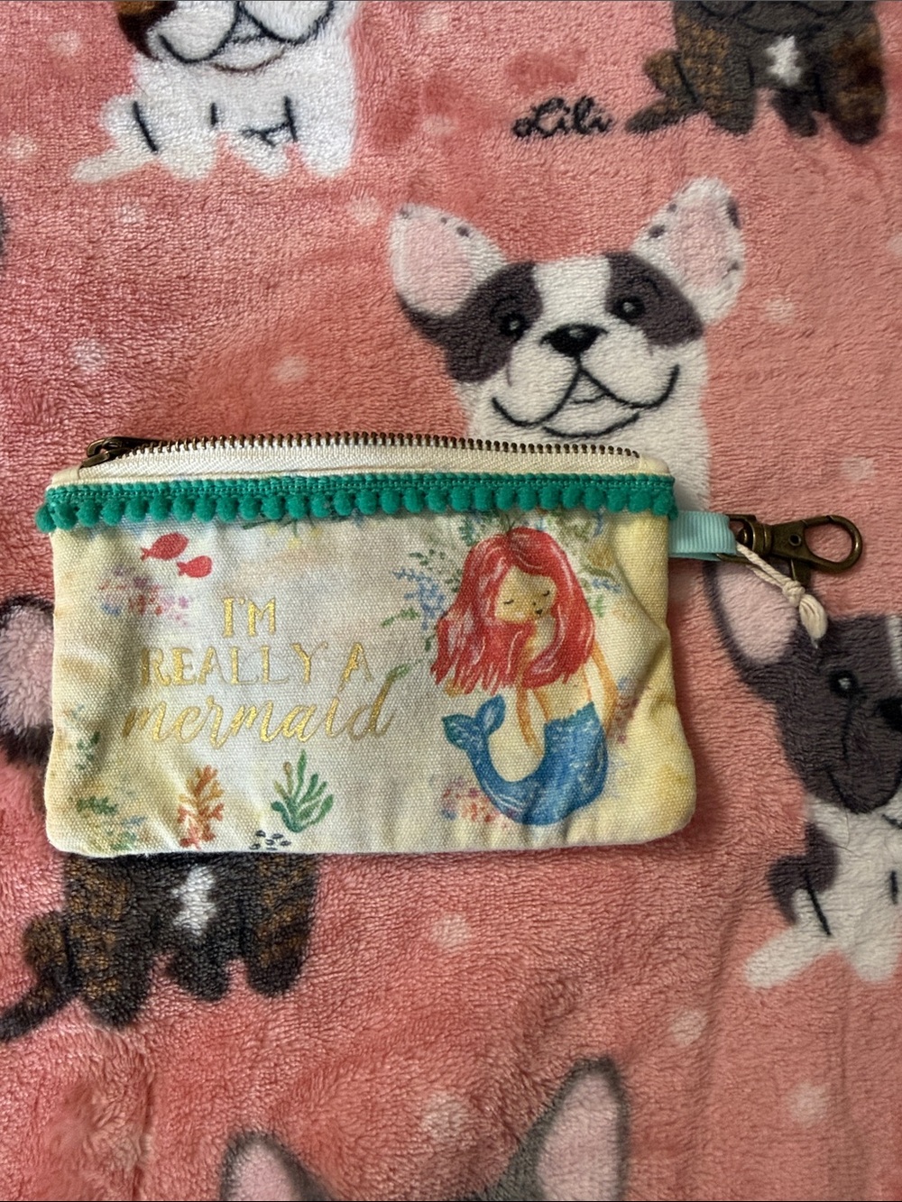 Natural life mermaid coin/card holder